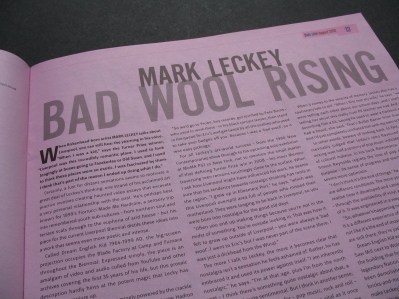 Mark Leckey interview in Bido Lito magazine