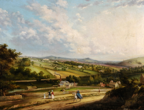 Unknown artist, View of Sheffield from Sharrow Moor, c1838 © Museums Sheffield