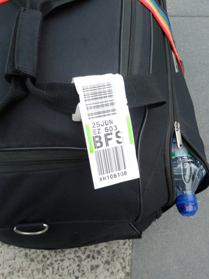 Luggage at Belfast International Airport